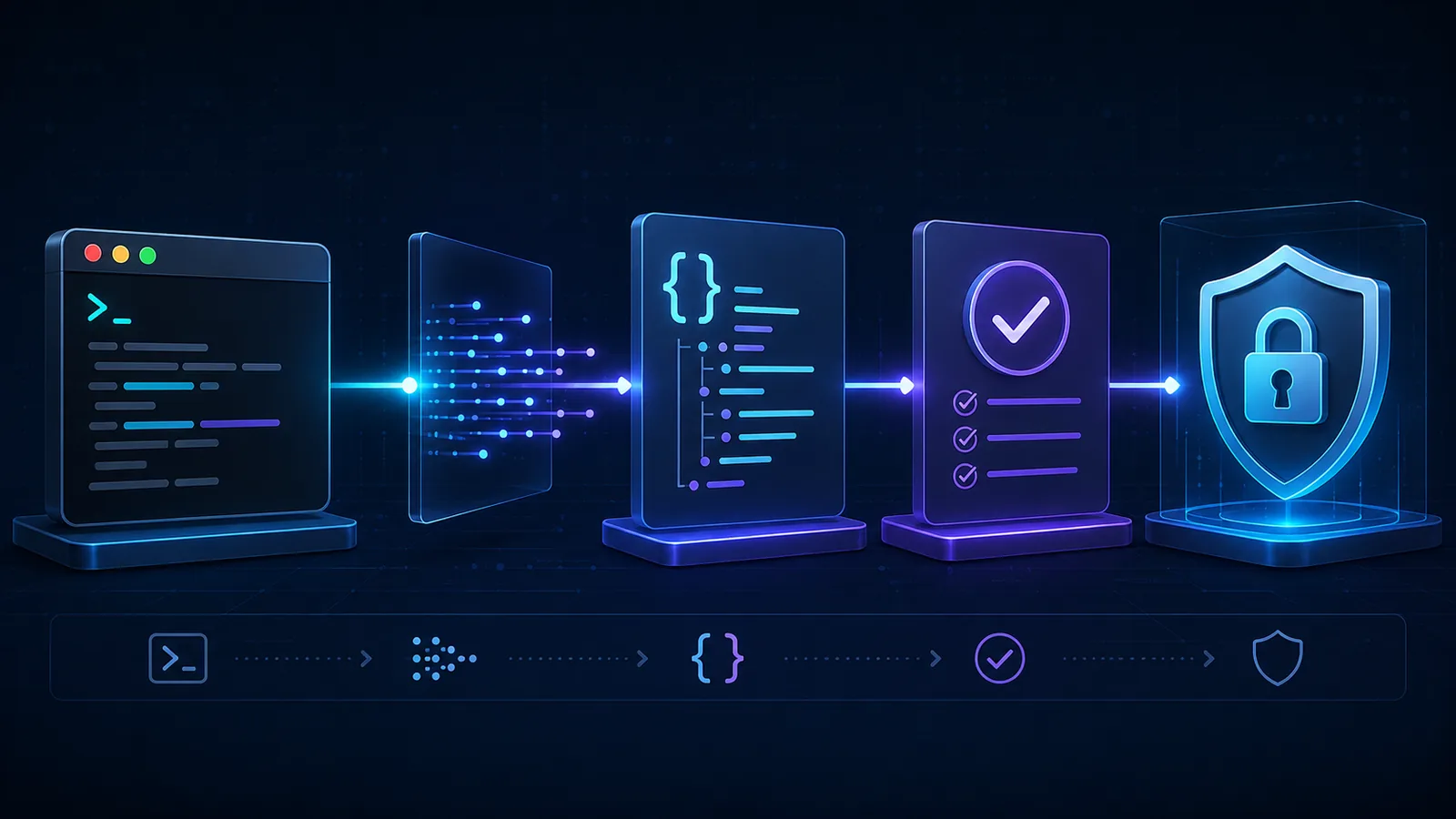 Codex exec 从终端、JSONL、结构化结果到 CI 安全验证的原创流程示意图